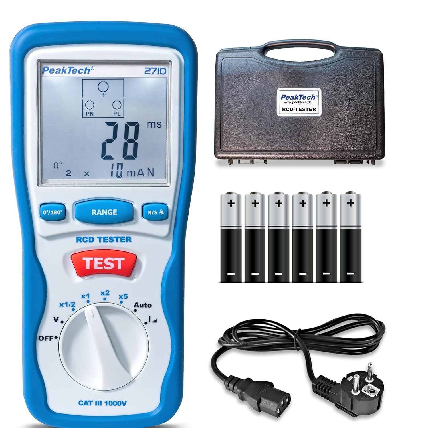 Testeur RCD numérique P 2710 pour réparer un disjoncteur qui saute