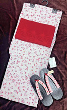 Japan kimono yukata 5piece set Women's new authentic summer robe VASARA