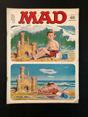 Mad Magazine October 1973 No 162 Alfred E Neuman at the Beach | eBay