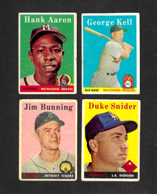 1958 Topps Baseball OFF GRADE Choose Your Card (#013 to #491) FREE SHIPPING!
