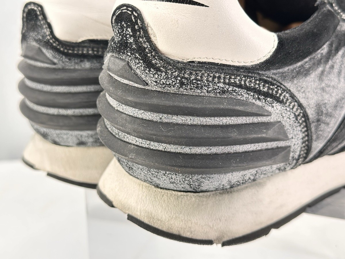 Voile Blanche Black Suede/Gray Stain Running Sneakers Size 
