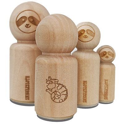 Fat Cute Jackson's Horned Chameleon Lizard Reptile Rubber Stamp for Stamping