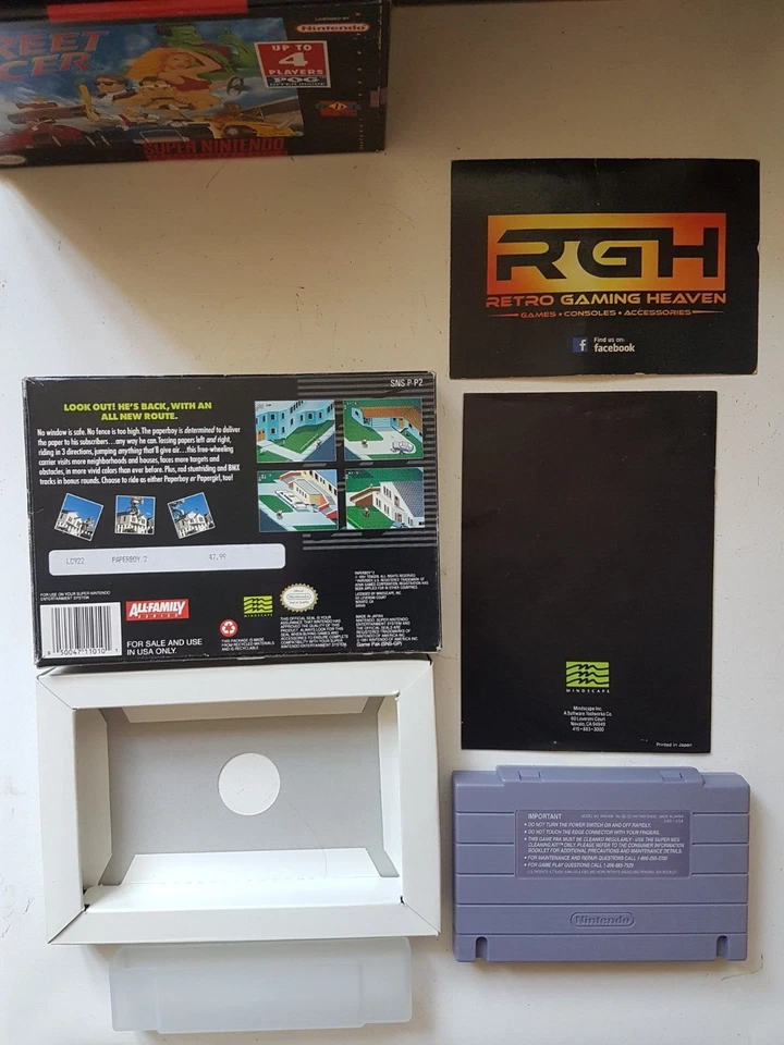 PAPERBOY 2 SUPER NINTENDO USA SNES GAME VERY GOOD CON - Image 2 of 4