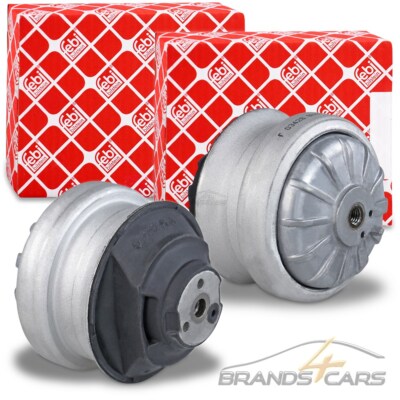 2x FEBI MOTORLAGER VORNE FÜR MERCEDES E-KLASSE 124-ER C124 W124 S124 190-ER W201