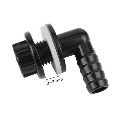 Conector de tanque de plástico impermeables juntas de drenaje de agua accesorios para acuario - Imagen 4 de 9