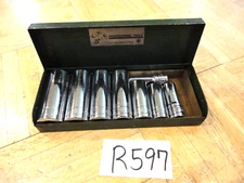 S-K TOOLS 8 PIECE 3/8 DRIVE SAE. DEEP SOCKET SET 6 POINT