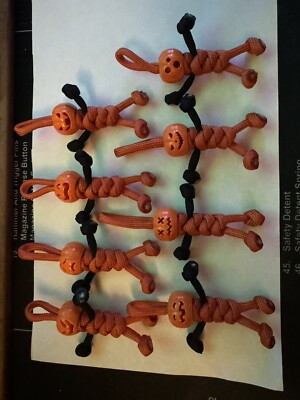 Nightmare Pumpkin King Paracord Buddy | Paracord Buddy Keychain