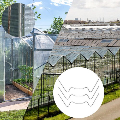 50Pcs W Clips for Greenhouse Window Glass Panes Stainless Steel Wire Glazed Clip - Picture 3 of 7