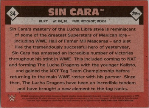 Tarjetas de lucha libre Topps Heritage WWE 2016 - tú eliges completa tu conjunto - Imagen 17 de 53