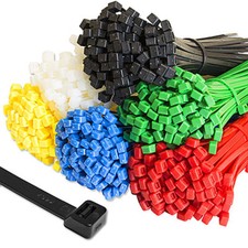 Cable Ties Tie Wraps Plastic Nylon Zip Ties Strong Extra Long All Size  Colours