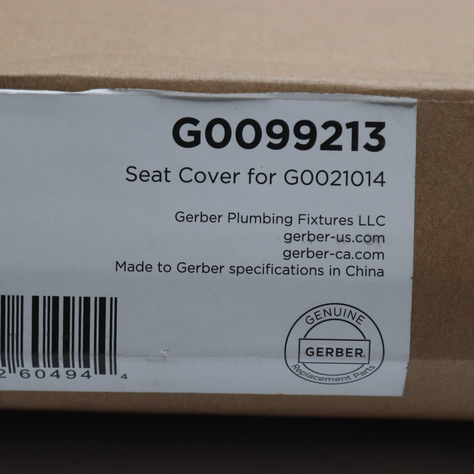 Gerber Toilet Seat Slow Close with Cover Elongated White G0099213 eBay