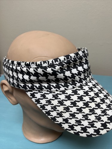 Visera de pata de gallo blanco y negro - Imagen 3 de 6