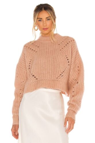 Anine Bing Jordan Sweater in Peach Size S