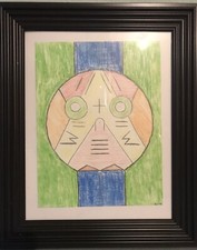 ANTONIO AVITIA DIBUJO A LÁPIZ SOBRE PAPEL IMPRESIONISMO ABSTRACTO ARTISTA OREGON