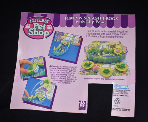 Vintage Littlest Pet Shop Jump’n Splash Frogs With Pond Complete Kenner 1994 - Picture 7 of 7