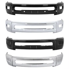 Chrome / Black Front Bumper Face Bar For Dodge RAM 2500 3500 2010 2011-2018