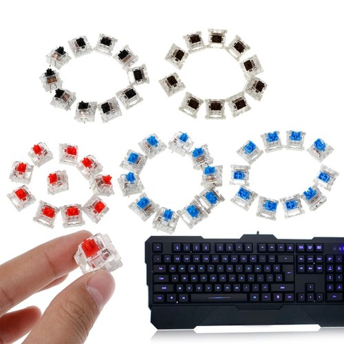 Linear Axis Red Switches Keyswitch for Mechanical Keyboard Gateron MX 10 PCS - Afbeelding 5 van 8