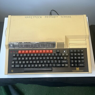 Vintage Acorn BBC Master Series Mikrocomputer - Daten auf dem Bildschirm alle Schlüssel funktionieren