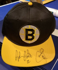 Boston Bruins Autographed snapback cap/hat - Adam Oates / Cam Neely - 1990's 