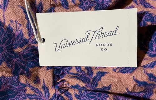 Universal Faden Sommerkleid Größe S small - rosa Blumenmuster/offene Krawatte NEU - Bild 6 von 12