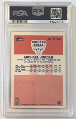 1986-87 Fleer - Michael Jordan #57 (RC) for sale online | eBay