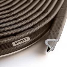 BBTO Door Weather Stripping Seal Winter Windows Kerf Soundproof Strip V-Shaped Q