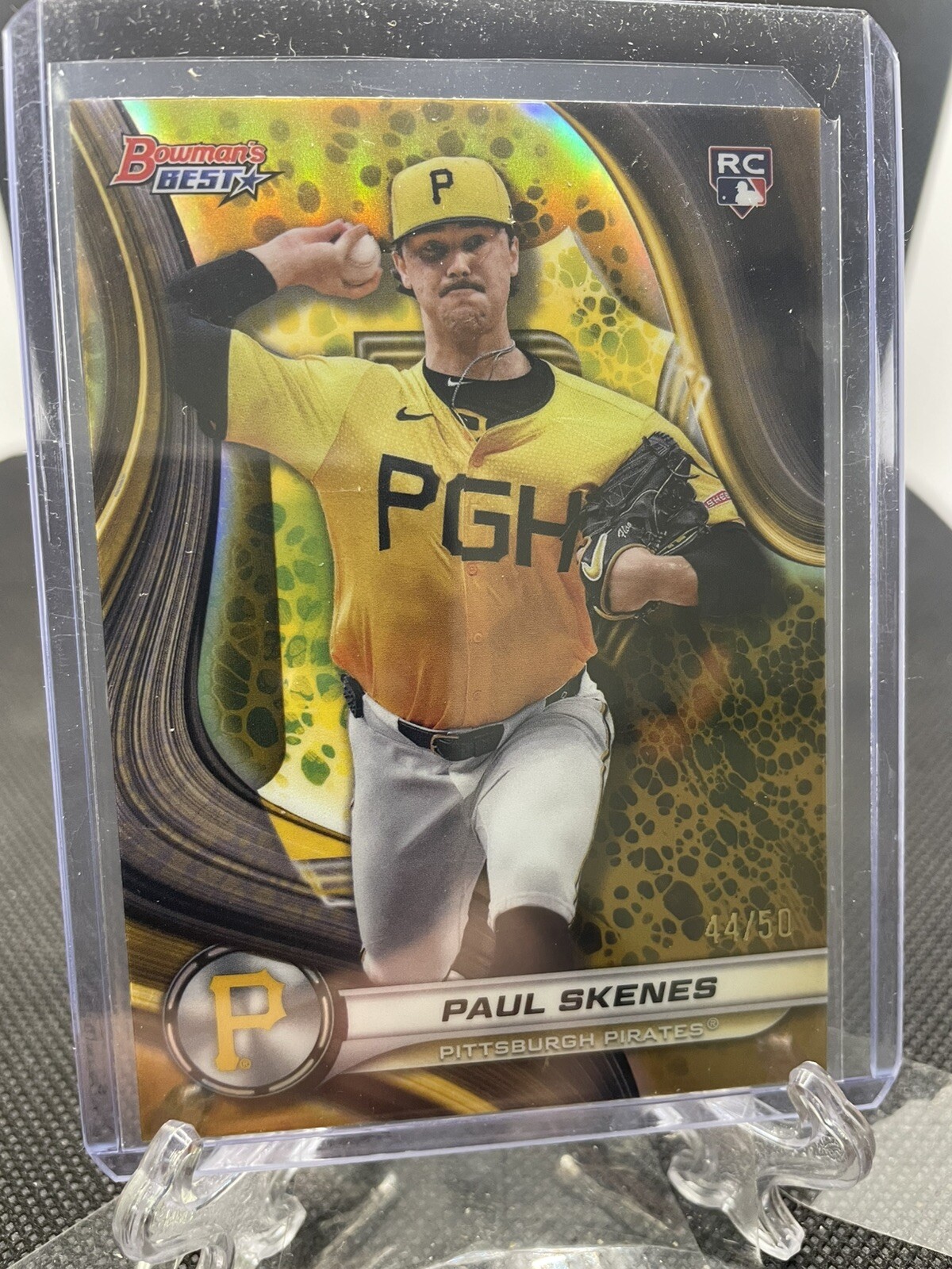 2024 Bowman's Best - Paul Skenes #53 Gold Refractor /50 (RC)