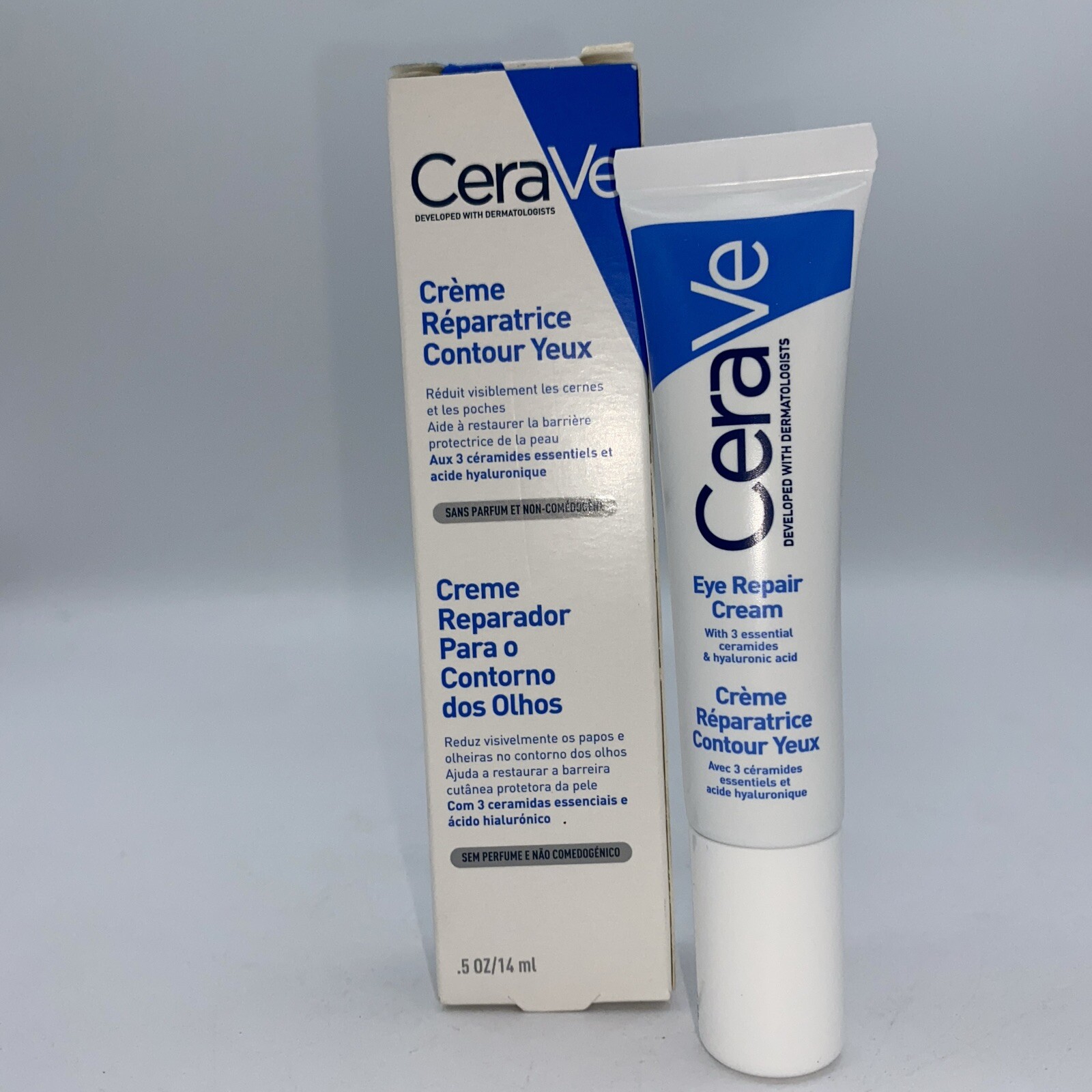 CeraVe Eye Repair Cream with Ceramides & Hyaluronic Acid for Dark Circles 14ml - Image 4