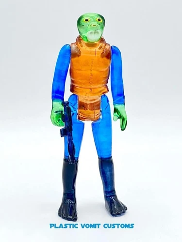 Vintage Kenner Style Custom Star Wars Translucent Walrus Man READ DESCRIPTION