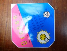 Making drugs instead of bright pear sick brains sticker 10x10cm LKA BW 1980s