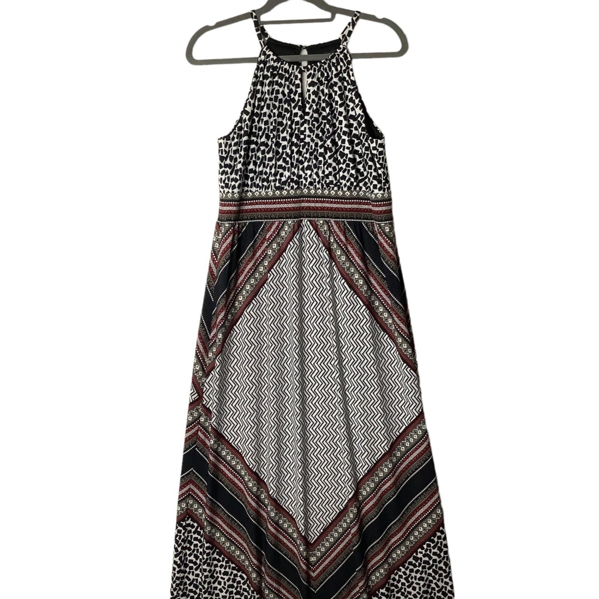 Black Label by Chico's Empire Maxi Dress Women Medium 1 Elevated Semi-Formal  | eBay