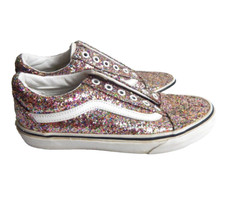 Vans Women's 6.5 Shoes Old Skool Low Top Rainbow Glitter Sparkle Sneakers