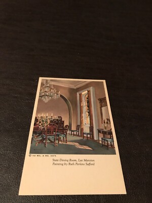 STATE DINING ROOM - LEE MANSION - UNPOSTED POSTCARD