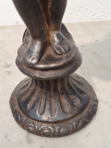 Terrakotta Skulptur Vertreter Putto mit Horn Kopien - Bild 6 von 16