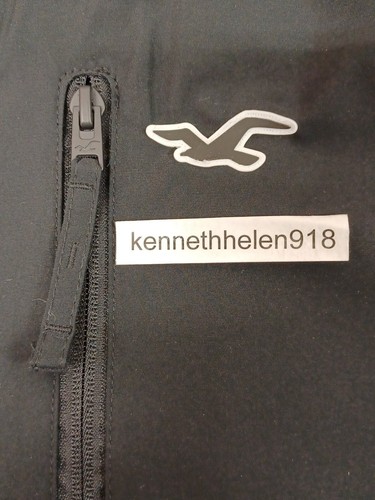 HOLLISTER KUNSTFELL GEFÜTTERTE ALLWETTERJACKE SCHWARZ HERREN GRÖSSE SMALL - Bild 6 von 12