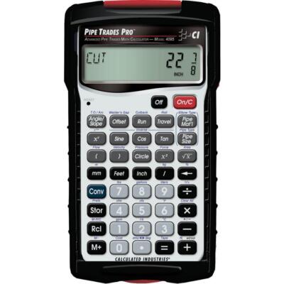 Calculated Industries Calculator Pipe Trades Pro Complete Trigonometric Function