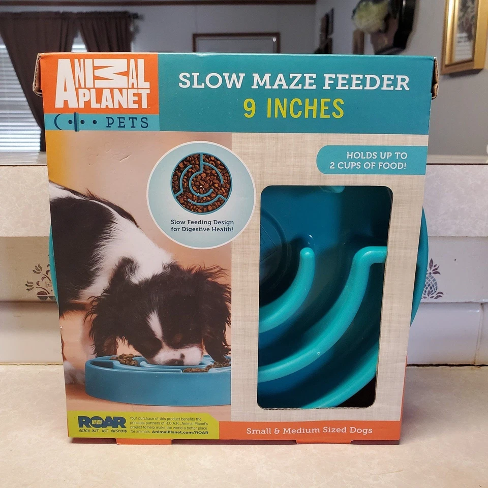 Alimentador Laberinto Lento Animal Planet 9" Verde Azulado NUEVO en Caja Foto 4 de 4