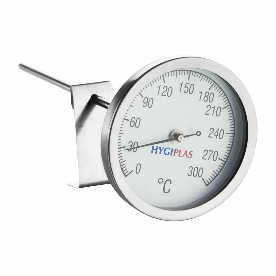 Hygiplas Frying Thermometer with Display 0°C to �°C 6 1/2(L)"/ 165mm