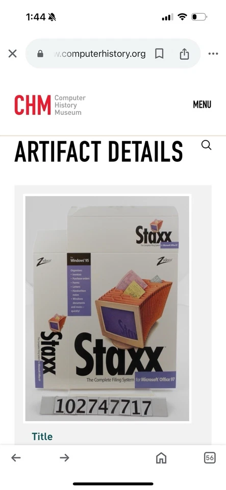 Vintage 1998 Staxx For Microsoft Office ‘97 The Complete Filling System - Image 4 of 4