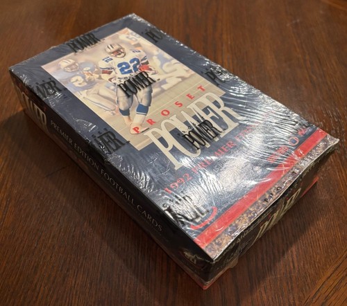 1992 PRO SET POWER FOOTBALL PREMIERE EDITION FACTORY SEALED BOX - Picture 6 of 6