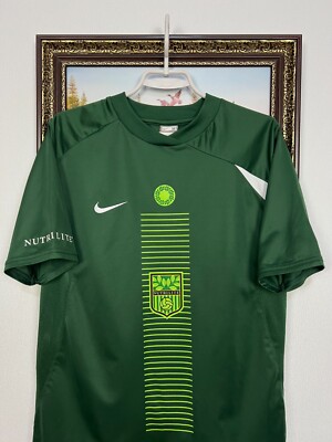 Vintage Nike Nutrilite Ronaldinho #80 Football Shirt Green Soccer