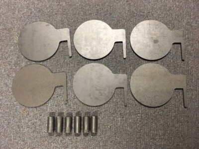 AR500 Steel Target Dueling Tree DIY Kit 6pc 4'' x 3/8'' Paddles with Tubes! USA!