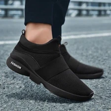 Men's Slip on Sneakers Outdoor Casual Walking Shoes Athletic Running Tennis Gym