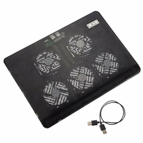 Portable Laptop Cooling Pad LED Dual USB 4 Fans Cooler Adjustable Stand Coolpad' - Picture 6 of 10