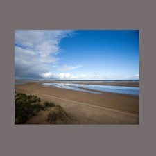 Holkham Beach North Norfolk Beach Canvas Picture Seascape Sandy Wall Art Print