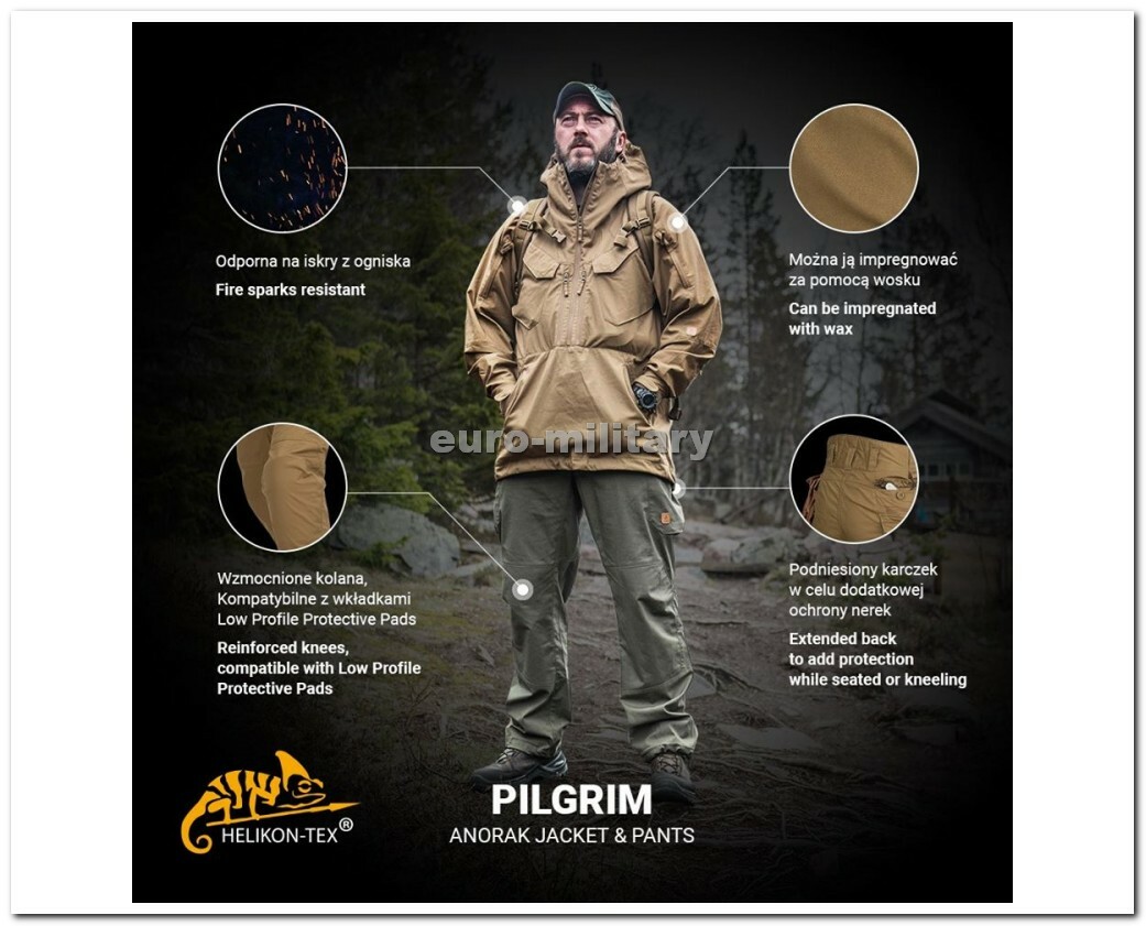 HELIKON TEX® PILGRIM BUSHCRAFT ANORAK JACKET® Canvas Outdoor 