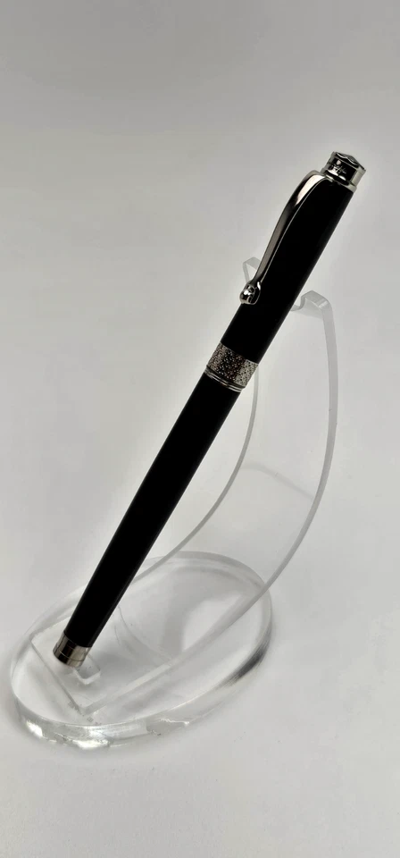 Montegrappa Piacere Rollerball Black – NOS – No Box/Papers – Free Leather Pouch - Image 3 of 4