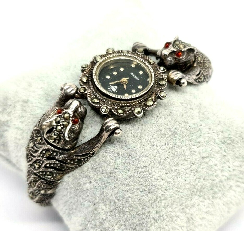 One Of The Most Unique Ever Vintage Jaguar Sterling Silver Bracelet One Of The Most Unique Ever Vintage Jaguar Sterling Silver Bracelet