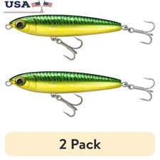 5" Hydro Pencil Topwater Hard Bait Fishing Lure W/ Treble Hooks Bass Snook New