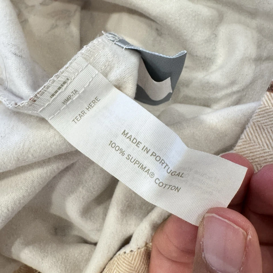 Juego de 2 fundas de almohada Lands' End Duck de franela de algodón con núcleo de cabina rústico estándar Foto 4 de 4